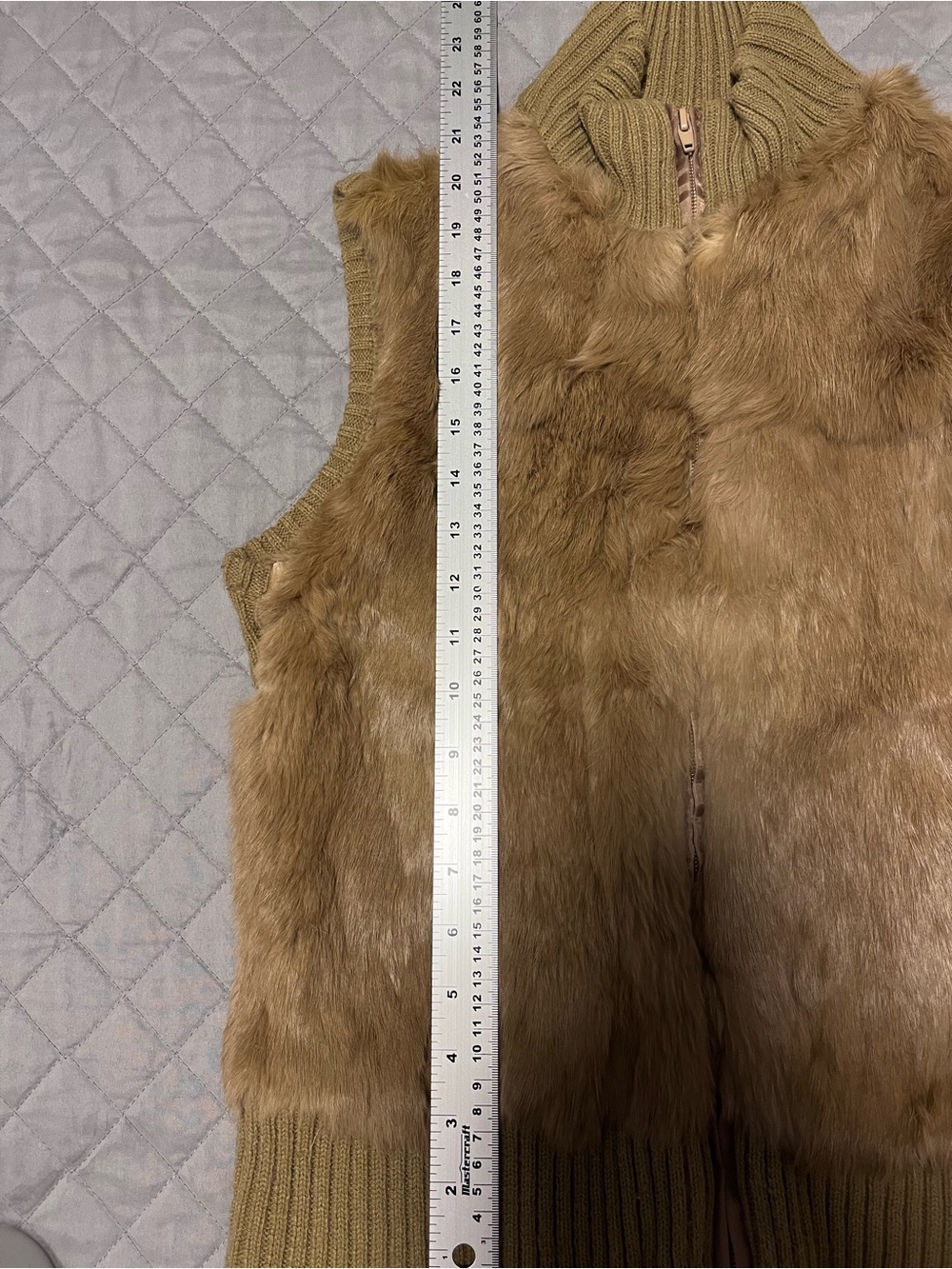 Buffalo David Bitton Rabbit Fur Rib-Trim Vest - Picture 7 of 7